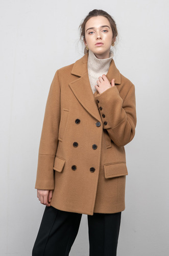 TAILORED DOUBLE WOOL COAT[CM]